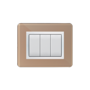 Serie DOMUS con placca Personal beige lucido